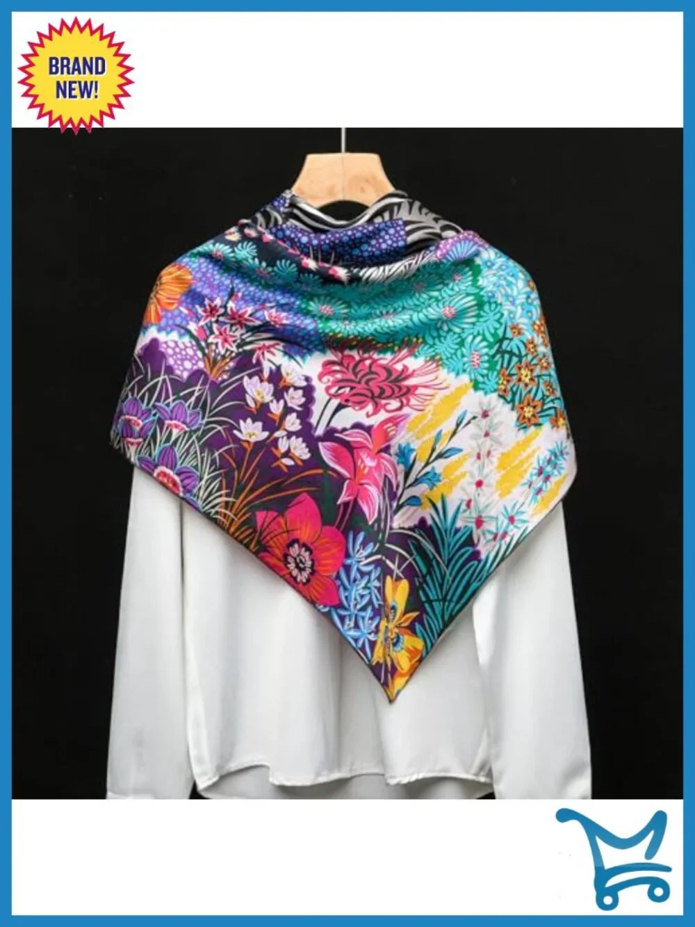 100% Mulberry Silk Scarf 43